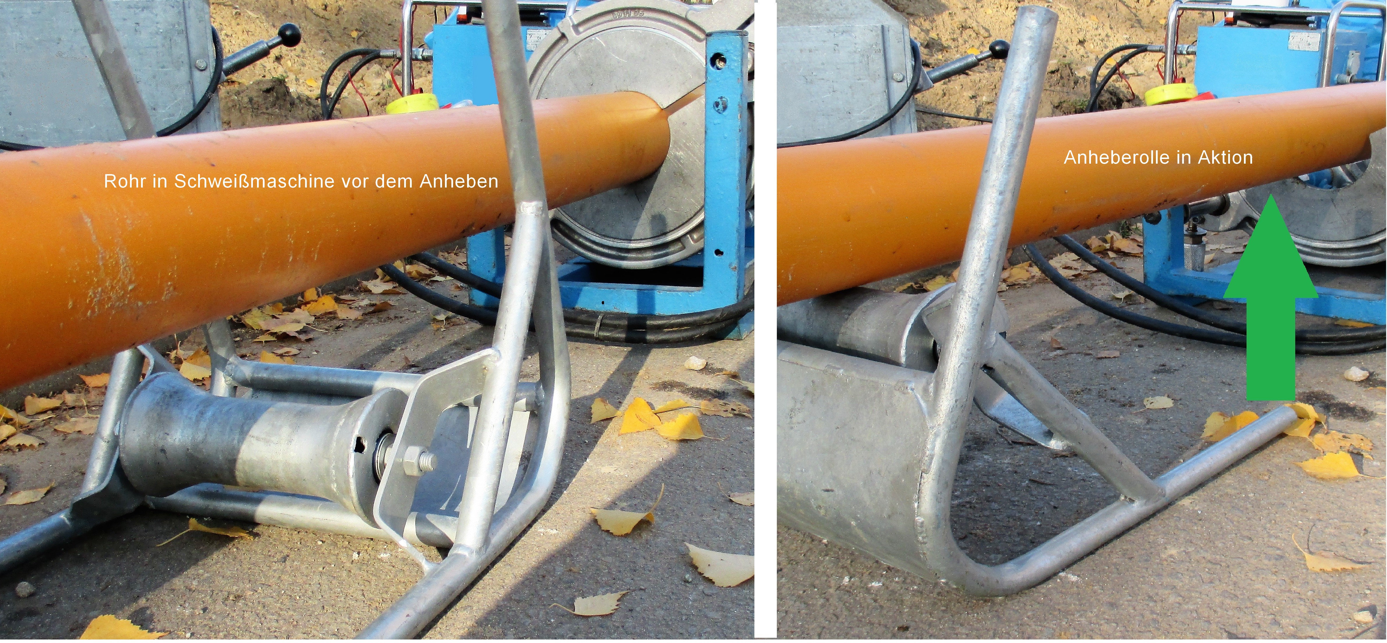 Anheberolle in Aktion Anheberolle in Aktion1