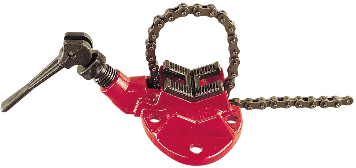 VIRAX Schraubstock mit Einfach-Kette